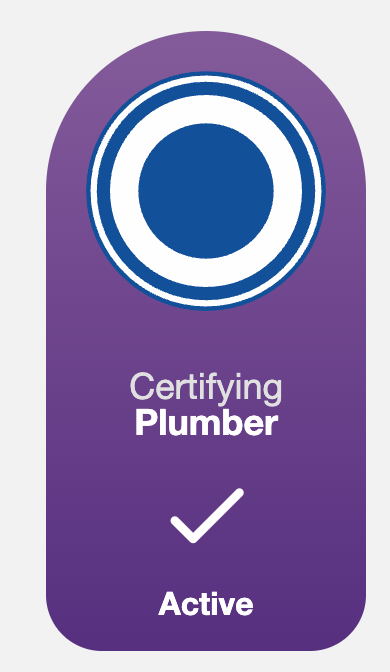 Certifying Plumber