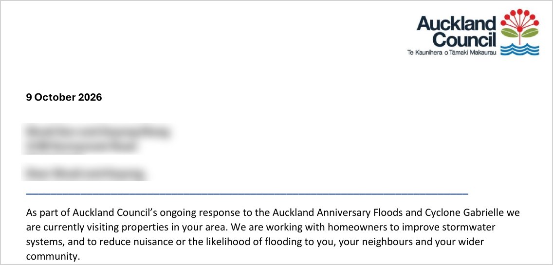 Got an Auckland Council stormwater letter? What it means and how to fix it