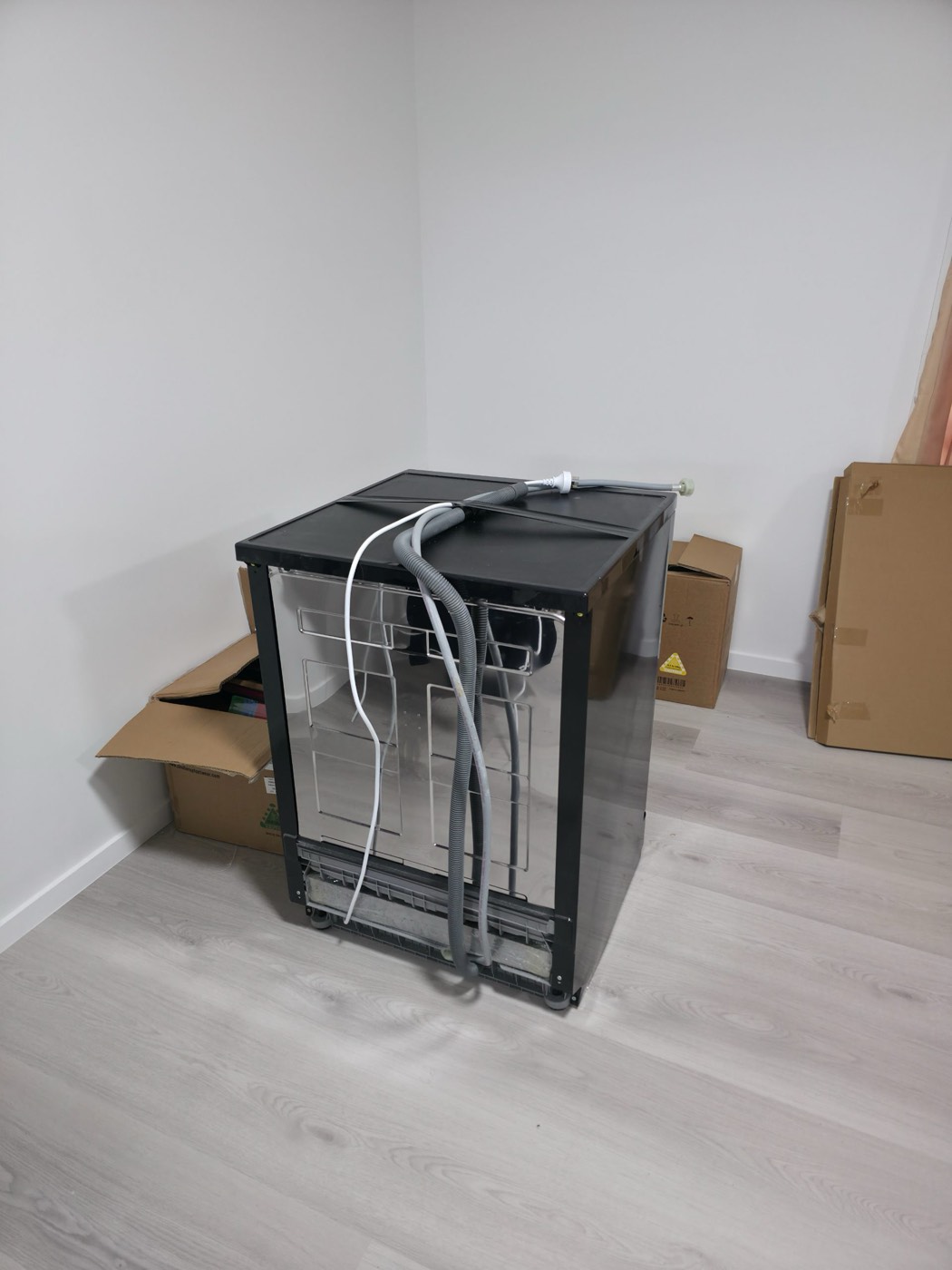 Old dishwasher removed