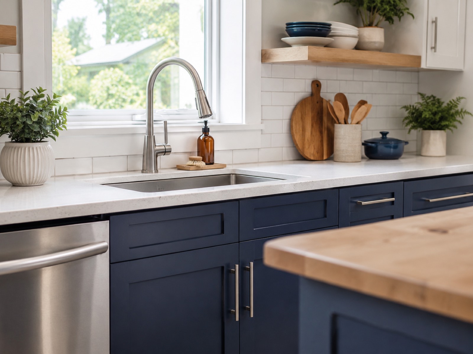 Clean residential bathroom plumbing service